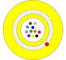 BERK-TEK  LTP012AB0403  10117295              Outdoor/Indoor Adventum Cable, Loose Tube, Plenum, 12-Fibers, OS2 8.3/125µm Single-mode Fiber, 3.0mm, DryGel Water Blocking System, Yellow Jacket