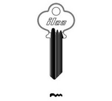 KABA ILCO CORP  1047CR NP A04  AL3813700B              Cylinder Lock Key Blank, Brass, Nickel Plated, 4 Price Group, For Sager