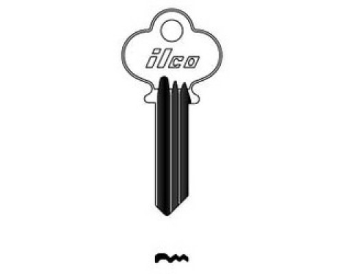 KABA ILCO CORP  1047CR NP A04  AL3813700B              Cylinder Lock Key Blank, Brass, Nickel Plated, 4 Price Group, For Sager