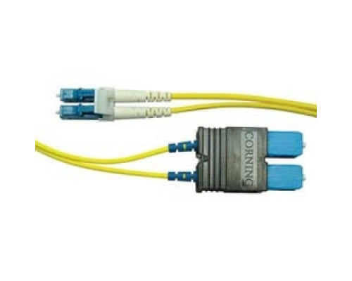 COMPULINK  LCCSCCD2-UPSM               2-Fiber Jumper 6.6ft / 2m Single-mode LC to SC ceramic tip Ultra Polish OS2