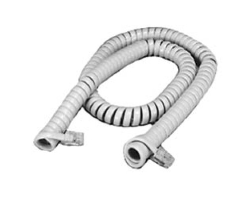 LYNN ELECTRONICS  H4C-M-M-15-ASH               Handset Cord, 15 FT., 4-Conductor, Fully Modular, Coiled, Ash