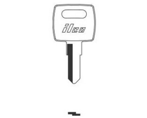 KABA ILCO CORP  F1098JD NP A04               Vehicle Key Blank, Brass, Nickel Plated, 4 Price Group, For John Deere