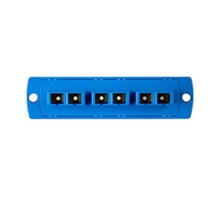 LEVITON 5F100-6LC        Opt-X Precision Molded Plate Blue , Single-mode OS2, Duplex SC, 6 Fibers, Zirconia Ceramic Sleeve