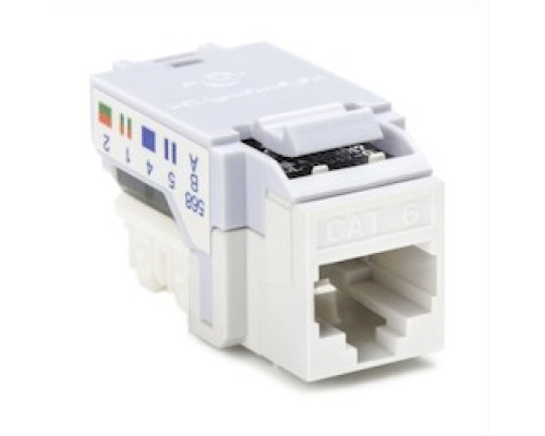 HELLERMANNTYTON  RJ45FC6-W               Category 6 Modular Keystone Jack, Plenum Rated, White, 1/bag