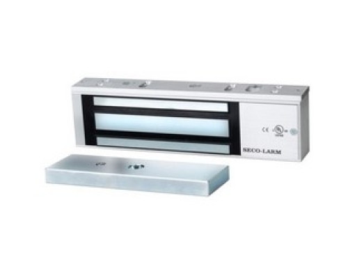 SECO-LARM USA INC  E-941SA-1K2PQ               Electromagnetic Lock, 1-Door, 1200 Lb Holding Force, 12/24 Volt DC, 500/250 Milliampere, Anodized Aluminum Housing, With Bond Sensor, Status LED, Relay, Mounting Hardware