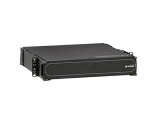 LEVITON 5R2UM-S06        Opt-X 1000i 2RU Distribution and Splice Enclosure With Sliding Tray, Empty, Accepts Up To 6 Opt-X Adapter Plates or 6 Opt-X P-N-P Modules and Accepts Up To 6 Splice Trays
