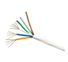 COMMSCOPE SYSTIMAX SOLUTIONS  760103044  2061B WH 25/24 R1000              Copper Cable, PowerSUM 2061, Category 5E, 24 AWG, 4 Pair, Unshielded, UTP, Solid Bare Copper Conductor, FEP/PVC, CMP, Plenum Cable, White Jacket, 1000Ft, Reels