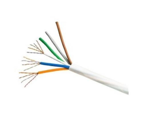 COMMSCOPE SYSTIMAX SOLUTIONS  760103044  2061B WH 25/24 R1000              Copper Cable, PowerSUM 2061, Category 5E, 24 AWG, 4 Pair, Unshielded, UTP, Solid Bare Copper Conductor, FEP/PVC, CMP, Plenum Cable, White Jacket, 1000Ft, Reels