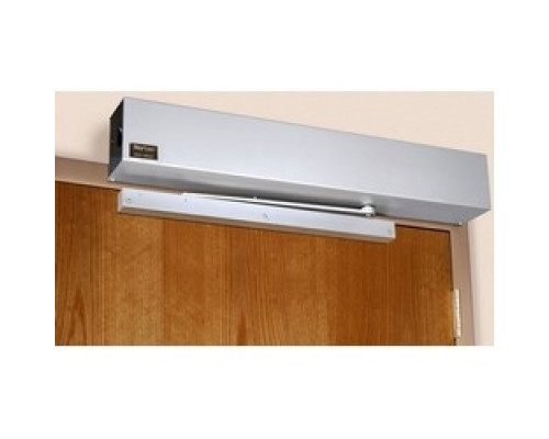 NORTON  6061D1 689               Door Closer Power Operator, Non-Handed, Low Energy, Push Side, Heavy Duty, Double Lever Arm, 1-6 Adjustable Size, 110 Degree Swing, 120 Volt AC, 1.3 Ampere, Aluminum, For Door Drop