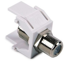HELLERMANNTYTON  FINSERT-W               F Connector Module, White, 1/pkg