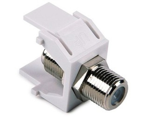 HELLERMANNTYTON  FINSERT-W               F Connector Module, White, 1/pkg