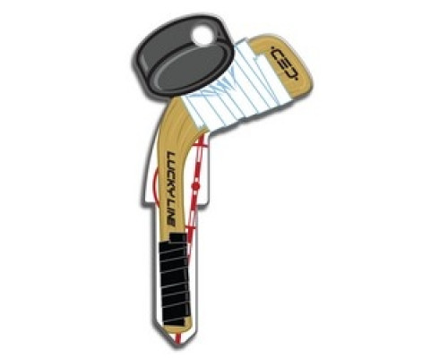 LUCKY LINE PRODUCTS INC  B130S               House Key, Schlage, HocHouse Key, Brass, Enamel Coating, 1 each per Card