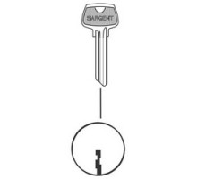 SARGENT  6275LK               Cylinder Lock Key Blank, 6-Pin, LK Keyway