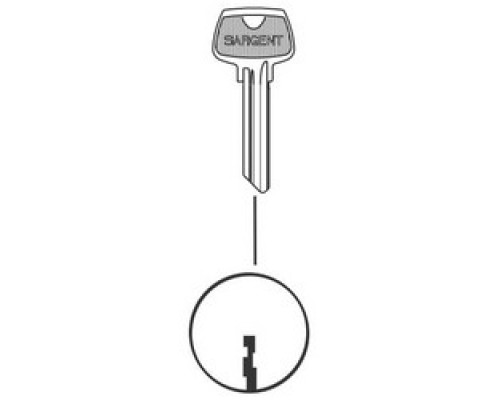 SARGENT  6275LK               Cylinder Lock Key Blank, 6-Pin, LK Keyway