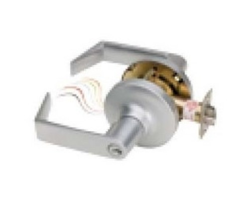 SECURITY DOOR CONTROLS  Z7252EQ               Electrified Cylindrical Lockset, Fail Secure, Eclipse Lever Trim, Outside Locked, SPDT REX Output, 12/24 Volt DC, 600/300 Milliampere, 9/16