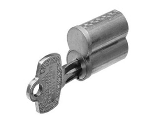 KABA ILCO CORP  28016-BM-26D               Cylinder Lock Interchangeable Core, 6-Pin, Uncombinated, Best M Keyway, Small Format, Capped, Satin Chrome