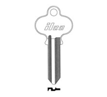 KABA ILCO CORP  SE1-BR BR A34  IAE00001170              Cylinder Lock Key Blank, Natural Brass, 34 Price Group, For Segal