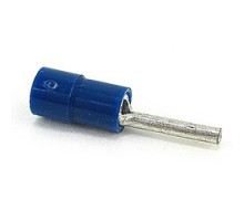 THOMAS & BETTS  TV14-12PT-L               Insulated Vinyl Pin Terminals For Wire Range 16-14, Blue