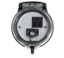 PANDUIT  DAP3BC-S0-55               Data Access Port, 3in. Base, Simplex Outlet, Two CAT 5e Couplers