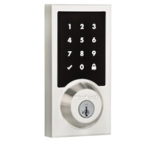 KWIKSET  99160-041  916CNT 500 15 SMT CP TPR RCALFD V2              SmartCode 916 Touchscreen Electronic Deadbolt featuring SmartKey Security and Z-Wave Technology in Satin Nickel
