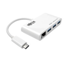 TRIPP LITE U460-003-3AG        3-Port USB 3.1 Gen 1 Portable Hub, USB-C to x3 USB-A, with Gigabit Ethernet Port, Thunderbolt 3 Compatible