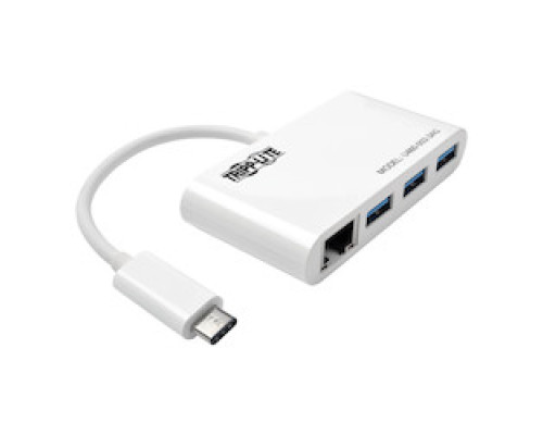TRIPP LITE U460-003-3AG        3-Port USB 3.1 Gen 1 Portable Hub, USB-C to x3 USB-A, with Gigabit Ethernet Port, Thunderbolt 3 Compatible