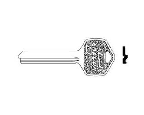 FALCON LOCK  KB628 E  043156885657              Door Lock Key Blank, Standard, 7-Pin, E Keyway, For Interchangeable Core Cylinder
