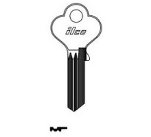 KABA ILCO CORP  1141GE NP A02  AL3908301B              Cylinder Lock Key Blank, Brass, Nickel Plated, 2 Price Group, For Taylor
