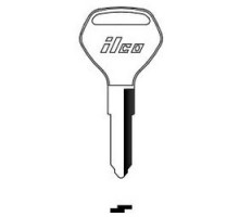 KABA ILCO CORP  KA14 NP A07  X103              Vehicle Key Blank, Brass, Nickel Plated, 7 Price Group, For Kawasaki