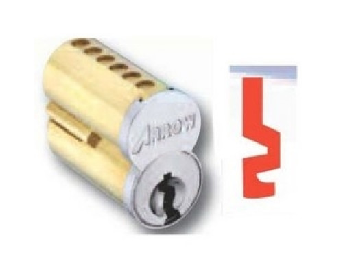 ARROW LOCK  100CR-UCX-1C 26D               Pointe SFIC Key Cylinder, 6-Pin Uncombinated, 1C Keyway, Satin Chromium Plated