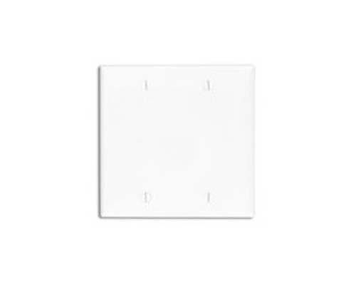 LEVITON  80725-I               2-gang No Device Blank Wallplate, Box Mounted, Ivory