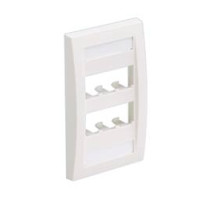 PANDUIT  CFPE6IWY               Faceplate 6Pt SglGang Exec IW EA