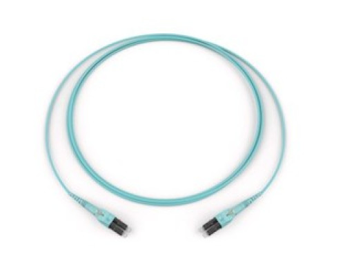 CORNING  797902TD120002M               Reverse Polarity Uniboot Duplex Jumper, Standard LC Uniboot MM / Standard LC Uniboot MM, OM3 50um, 2F, DFX 250 Riser, Standard Aqua Jacket 2 Meters