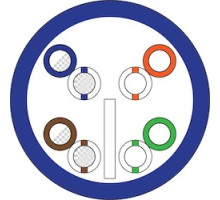 NORTHERN  N6EPBL1BX               23-4P UTP-CMP Solid BC CAT6E, Plenum - Blue