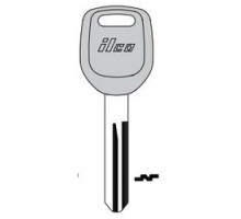 KABA ILCO CORP  SUB1-P NP A09  AJ01653012              Vehicle Key Blank, Plastic Head, Brass, Nickel Plated, 9 Price Group, For Subaru