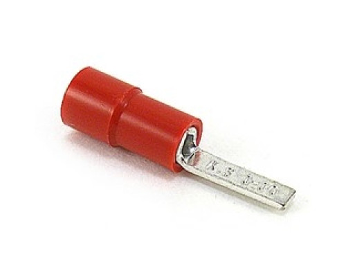 THOMAS & BETTS  TV18-10BL-XV               Insulated Vinyl Blade Terminal for Wire Range 22-16, Red, Canister