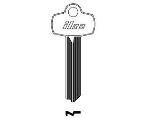 KABA ILCO CORP  A1114A NP A02  BE2              Cylinder Lock Key Blank, Brass, Nickel Plated, 2 Price Group, For Best
