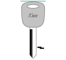 KABA ILCO CORP  H71-P NP A10  AJ01630012              Vehicle Key Blank, Plastic Head, Brass, Nickel Plated, 10 Price Group, For Ford