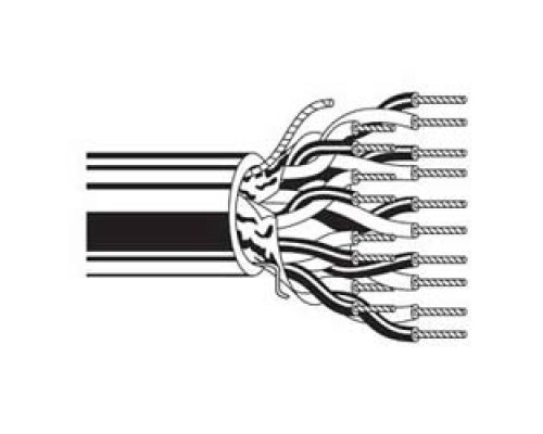 BELDEN  6547FE 8771000               Multi-Conductor - Commercial Applications 9PR 22 AWGFLRST FS FLRST Natural