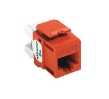 LEVITON  61110-RO6               eXtreme 6+ QuickPort Connector, Category 6, orange