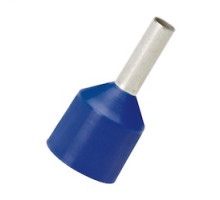 PANDUIT FSDXL80-8-C        Polypropylene insulated ferrules single wire blue DIN color expanded short circuit protection end sleeve, 14 AWG 2.5mmA2 , .31 8.0mm pin length.