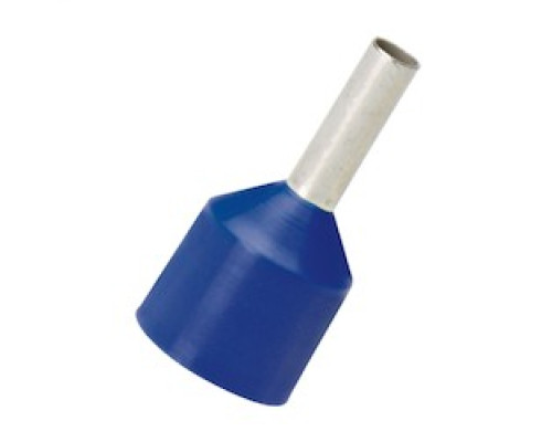 PANDUIT FSDXL80-8-C        Polypropylene insulated ferrules single wire blue DIN color expanded short circuit protection end sleeve, 14 AWG 2.5mmA2 , .31 8.0mm pin length.