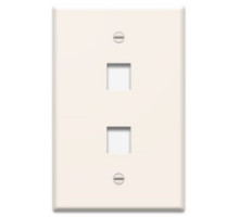 ON-Q/LEGRAND  WP3402LA               Keystone Wallplate, 1-Gang, 2-Port, 2.94