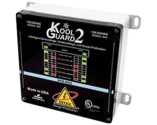 DITEK  DTK-KG2               120/240V Intelligent Voltage Monitoring w/ Surge, UL Listed