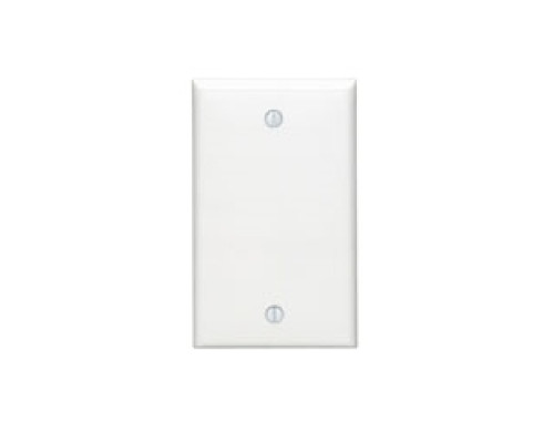 LEVITON  80714-W  80714-W              1-Gang No Device Blank Wallplate, Standard Size, Thermoplastic Nylon, Box Mount, - White