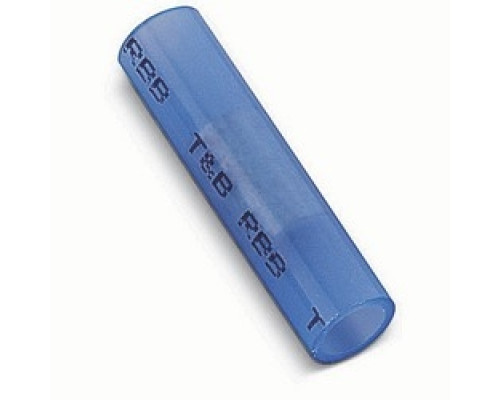 THOMAS & BETTS  KN14-BS-M               Insulated Nylon Butt Splice for Wire Range 16-14, Blue