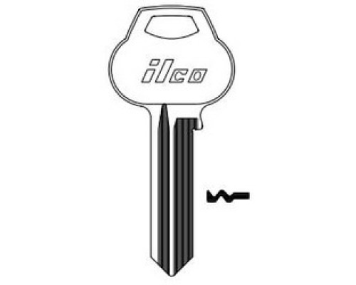 KABA ILCO CORP  A1012-59AD NS A55  AA50411863              Cylinder Lock Key Blank, 6-Pin, Natural Nickel Silver, 15 Price Group, For Corbin/Russwin