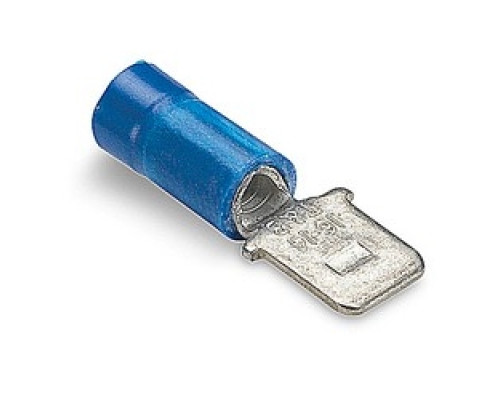 THOMAS & BETTS  TV14-250MD-L               Insulated Vinyl Male, 250 Series Disconnects for Wire Range 16-14, Blue