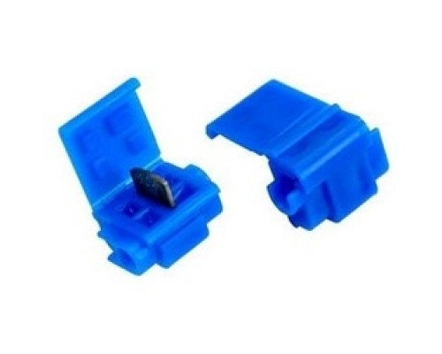 3M 804-BULK 7100003537       Insulation Displacement Connector, Run and Tap, 600 Volt, 18 to 16 AWG Solid/Stranded , 14 AWG Stranded , Moisture Resist, Flame Retardant, Polypropylene Insulation, Blue, Bulk