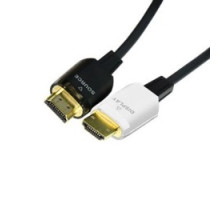 ON-Q/LEGRAND  AC2F20BK  AC2F20-BK              HDMI Cable, Type A 19-Pin to Type A 19-Pin, Active Optical, 30 AWG, 20 Meter Length, 18 Gbps, Gold Plated Connector, Plastic Optical Fiber, Black